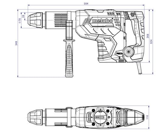 Перфоратор Metabo KHEV 11-52 BL 1500W (600767500)