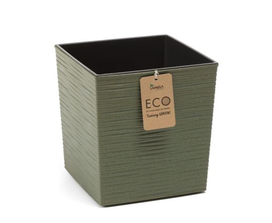 Flower pot Lamela JUKA ECO 11l green