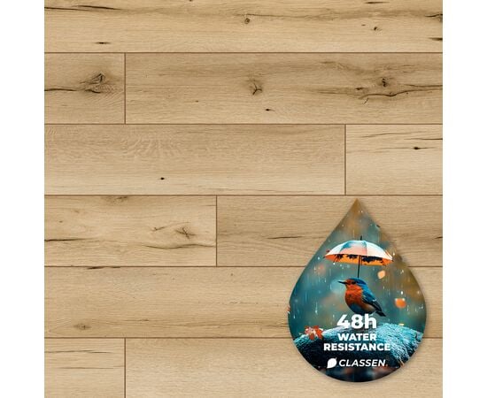 Laminate water resistant Classen Ambience Aqua Protect 53679 4V AC5/33 Kasai Oak 1285x158x10 mm