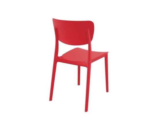 Armchair plastic red Monna 82x45 cm