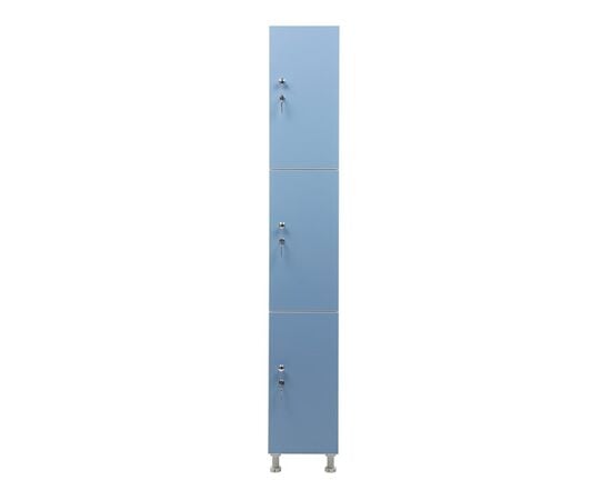 Locker for changing rooms WL 13-30 blue/white 1900x300x500 mm