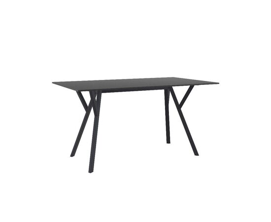 Table black MAX DÉCOR 74x140x80 cm