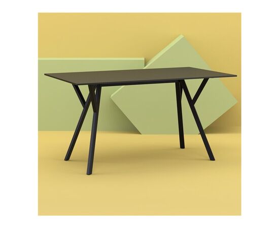 Table black MAX DÉCOR 74x140x80 cm