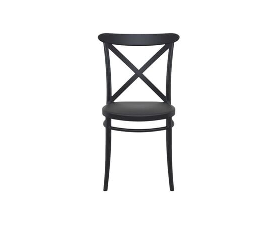 Chair black Cross 87x51x44 cm