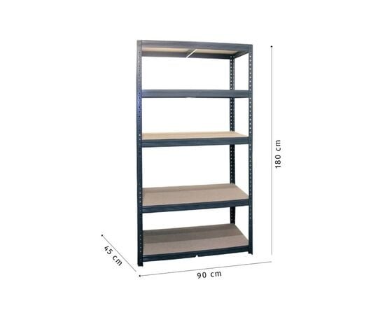 Metal rack with shelves RHU45-175 1800x900x450 mm