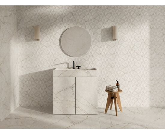 Porcelain tiles CLASS BIANCO PRC 90X90 SL RC STD