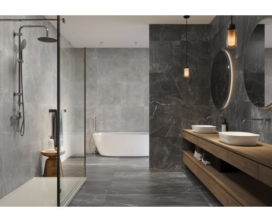 Porcelain tiles Cerrad AMBROSIO GRAPHITE RECT 597x597x7mm