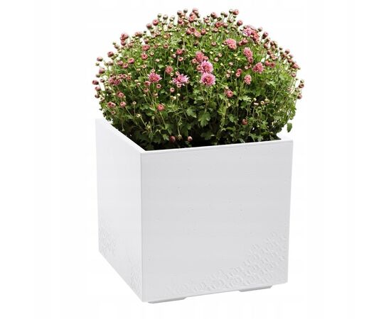 Flower pot Lamela KARO ECO 36l white