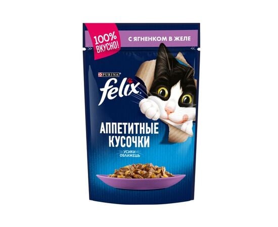 Jelly cat Felix lamb meat 75g