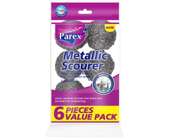 Scraper for dishes Parex Metallic Scourer 6 pc