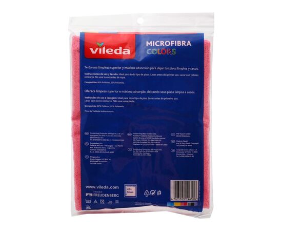 იატაკის გასაწმენდი ტილო Vileda Microfibra colors 40x50 სმ