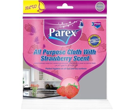 Napkins with strawberries scent Parex 3 pc