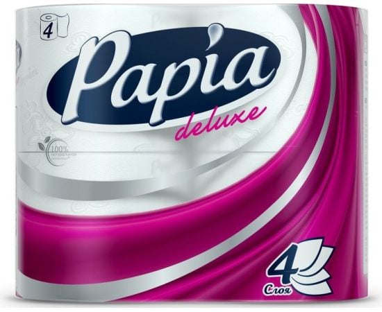 Toilet paper Papia Deluxe 4 pcs