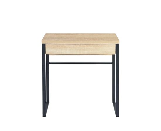 Computer table 73x50x75 cm HALLDOR LIGHT WOOD BLACK LEG