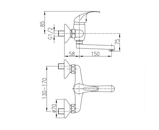 Kitchen faucet KFA ECOKRAN 5510-820-00