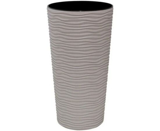 Flower pot plastic Aleana Fusion d22*41,5cm cacao