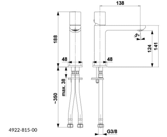 Washbasin faucet KFA Morganit chrome