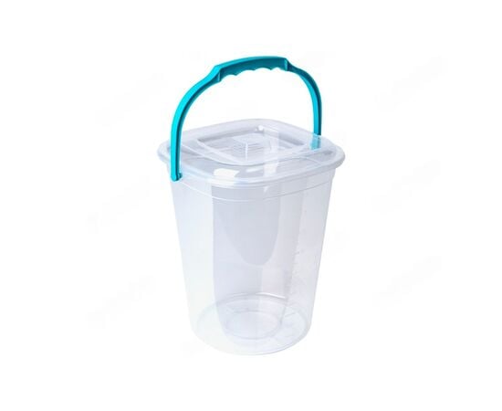 Bucket Aleana Smart with lid 9l Turquoise