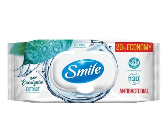 Wet wipes Smile 120 pcs