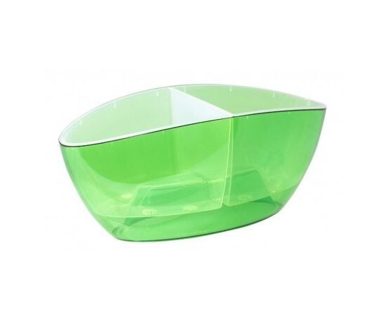 Plastic flower pot with stand Aleana Orqidea 32x14 green