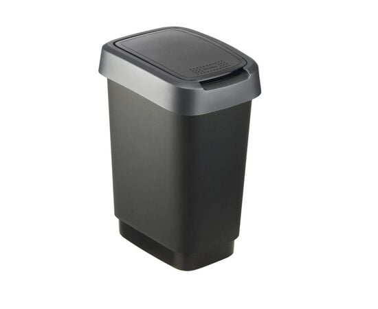 Trash can Rotho TWIST 10l gray