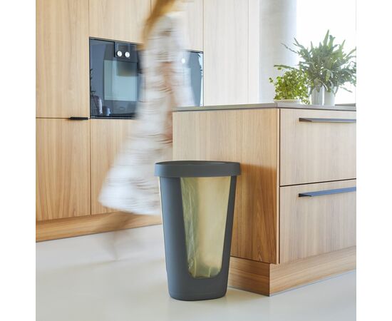 Trash can Rotho 50L FABU anthracite