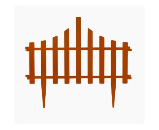 A set of fencing for the lawn Aleana "zaborchik" 4 in 1 terracotta