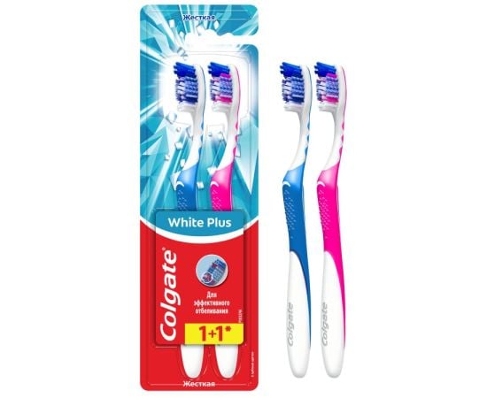 Щетка зубная Colgate Whitening 1+1