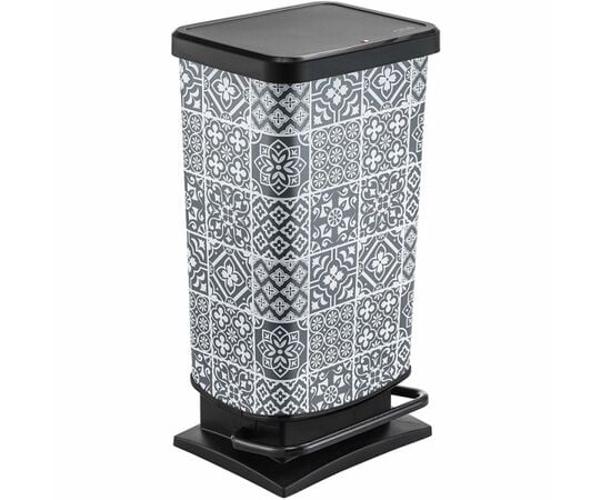 Trash can with pedal Rotho 40 L PASO black