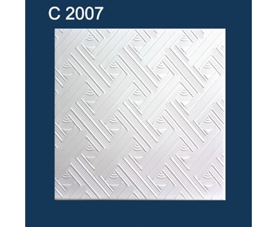 Ceiling plate Solid С2007 white 8 pcs