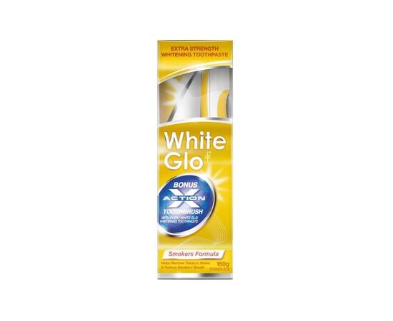 Toothpaste White Glo tobacco plaque cleaning 150gr