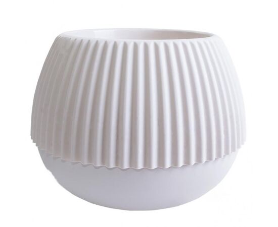 Pot plastic Aleana Boho d14 white rose