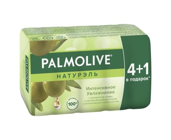 Туалетное мыло мультипак интенсивное увлажнение с молочков оливы Palmolive 5x70 г