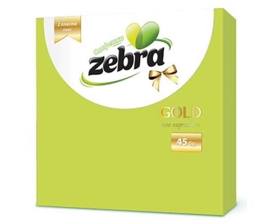 ხელსახოცები Zebra Deluxe მწვანე 33x33 სმ