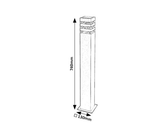 Светильник-стойка Rabalux Ankara E27 1x MAX 12W IP44 7380