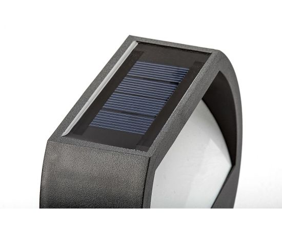 სანათი კედლის Rabalux Narmada 0.5W 4000K 13Lm IP44 77004 Solar შავი თეთრი