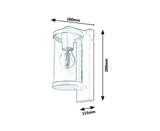 Светильник настенный Rabalux Silistra 7891 IP44 E27 1x MAX 60W