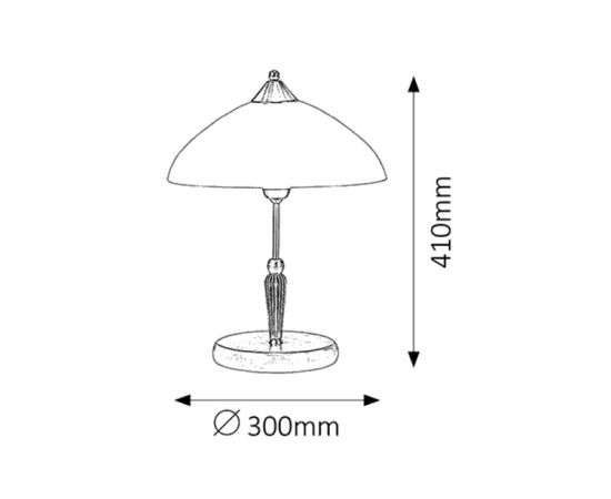 Table lamp Rabalux Regina 8172 E14 1X MAX 40W