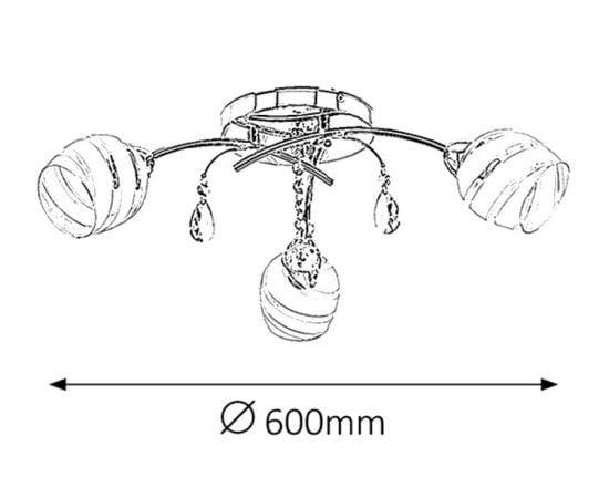 Chandelier Rabalux Melissa 2621 E14 3X MAX 60W