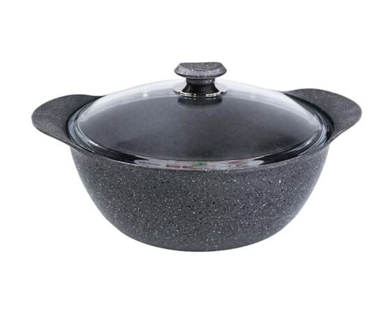 Pan with lid OMS GRANIT 25080 28x14 cm 7.05 l