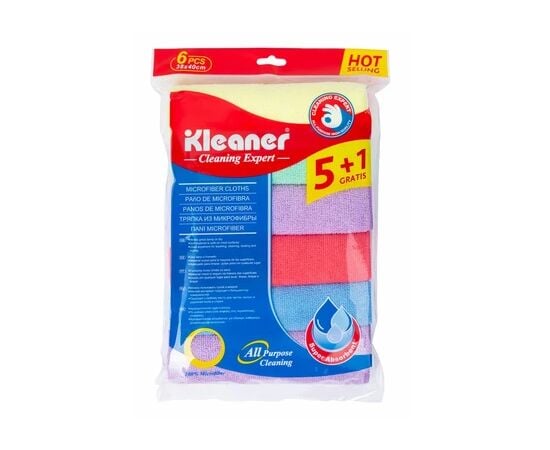 მიკროფიბრის ტილო Kleaner GSG005 6 ც