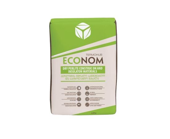 Perlite facade plaster Termohub Econom 8 kg