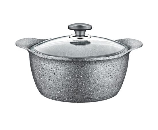 Pan with lid OMS GRANIT 25068 20x11 cm 2.8 l