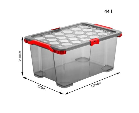 Storage box Rotho 44L EVO TOTAL anthracite