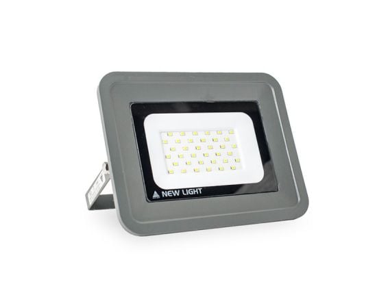 პროჟექტორი LED New Light E023E 10W GREEN SMD IP65 AC220 240V 85LM/W Dark Grey housing logo print