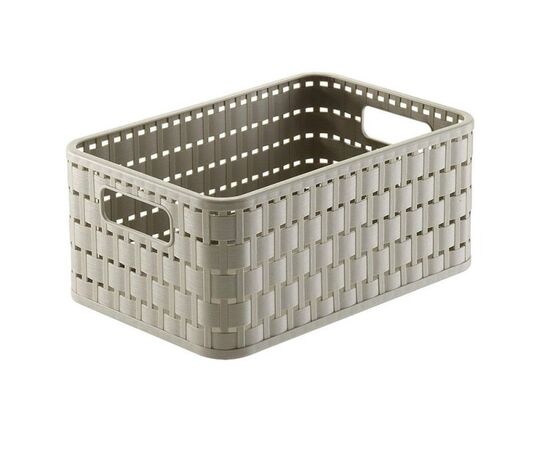 Storage basket Rotho 4L COUNTRY A6+ cappuccino