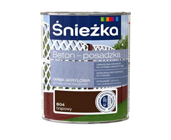 Concrete paint Sniezka B04 0.8l brown