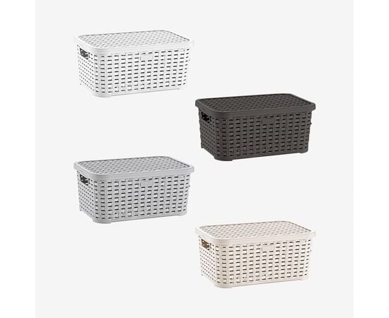 Basket with lid Irak Plastik HOME DESIGN SP-290 5 l