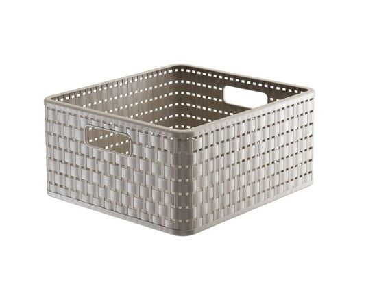 Storage basket Rotho 14l COUNTRY cappuccino