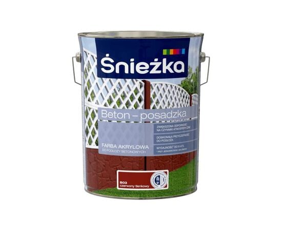 Concrete paint Sniezka B03 5 l red oxide